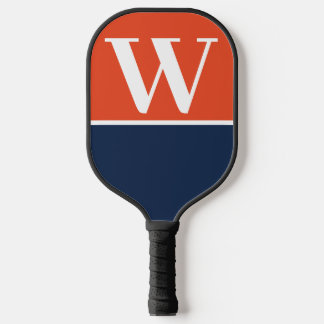 Orange & Blue Uni Monogram Pickleball Paddel Schläger