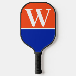 Orange & Blue Uni Monogram Pickleball Paddel Schläger