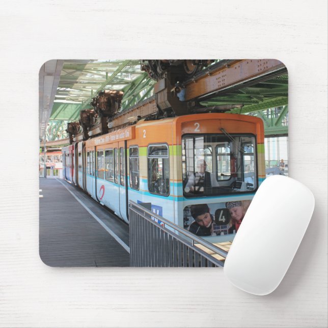 Orange Blue Wuppertal Schwebebahn Mousepad (Mit Mouse)