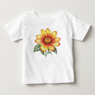 Orange Blume Baby T-shirt