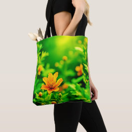 Orange Blume Bokeh Sunny Tasche