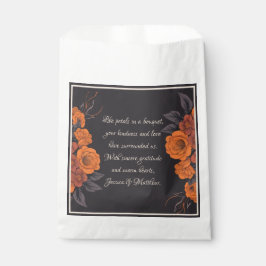 Orange Blume Elegante Dankbarkeit Geschenktütchen