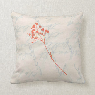 Orange Blume entwarf Throw-Kissen Kissen