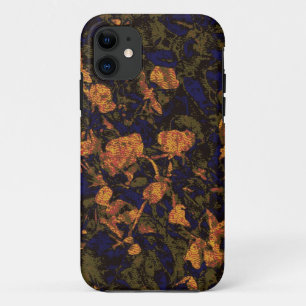 Orange Blume gegen Blatttarnungsmuster Case-Mate iPhone Hülle