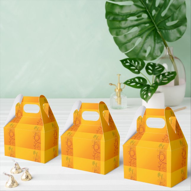 Orange Blume Geschenkschachtel (Zahlreiche)