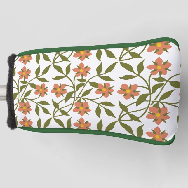 ORANGE-BLUME GOLF HEADCOVER (Vorderseite)