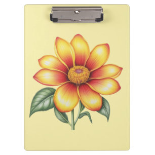 Orange Blume Klemmbrett