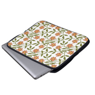 ORANGE-BLUME LAPTOPSCHUTZHÜLLE