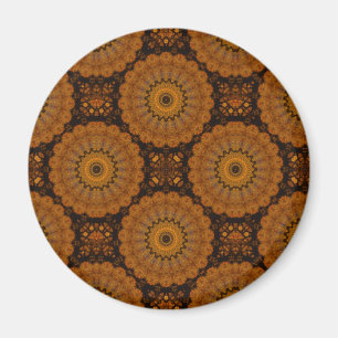 Orange Blume Magnet