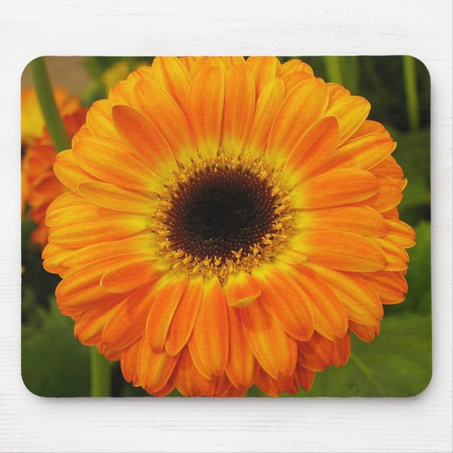 Orange Blume Mouse Pad Mousepad (Vorne)