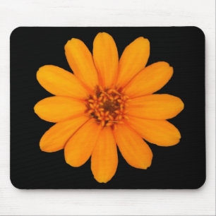 Orange Blume Mousepad