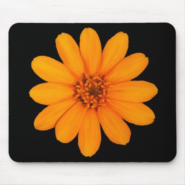 Orange Blume Mousepad (Vorne)