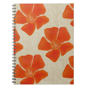 Orange-Blume-Notebook Notizblock