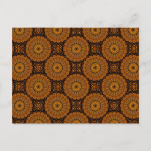 Orange Blume Postkarte