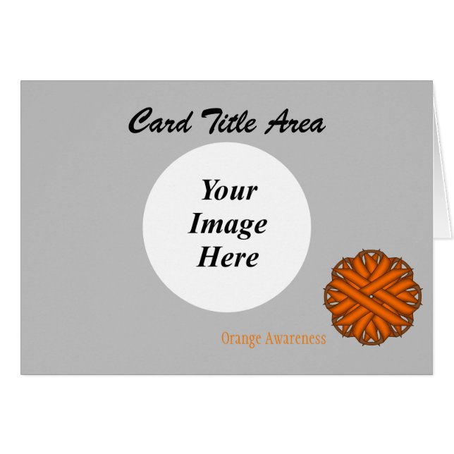Orange Blume Ribbon Template von Kenneth Yoncich (Vorderseite (Horizontal))