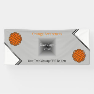 Orange Blume Ribbon von Kenneth Yoncich Banner
