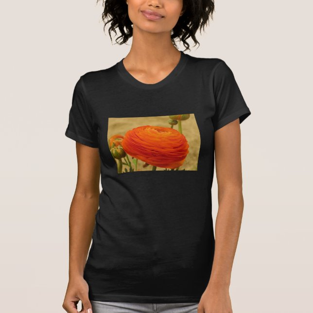 Orange Blume T-Shirt (Vorderseite)