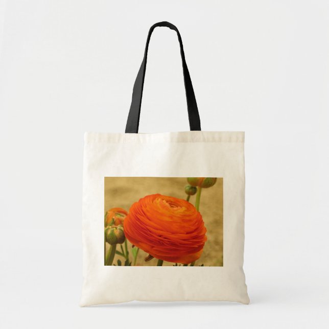Orange Blume Tragetasche (Vorne)