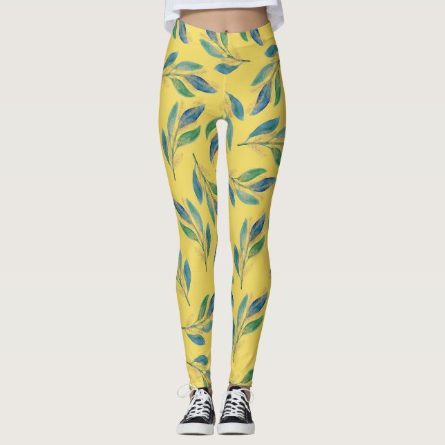 Orange Blut Leggings (Vorderseite)