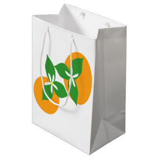 Orange Blüte Mittlere Geschenktüte