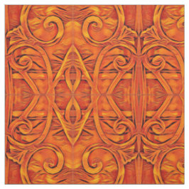 Orange BoHo Abstrakt Stoff