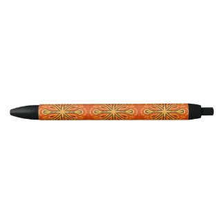 Orange Boho Abstrakte Blume Muster dekorativ Kugelschreiber