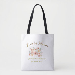 Orange Boho-Liebe in Bloom Brautparty-Name Retro Tasche