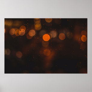 Orange-Bokeh-Fotografie Poster