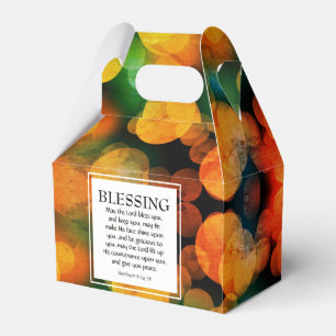 Orange Bokeh MAG DER HERRLICHE BLESS SIE Christlic Geschenkschachtel
