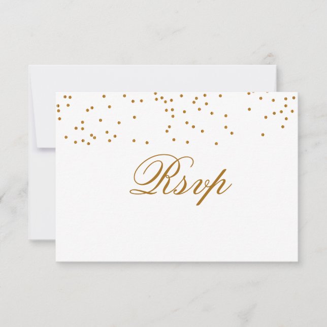 Orange Bouquet Blume - Wedding RSVP Karte (Vorderseite)