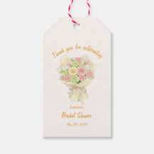 orange bouquet Bridal Shower