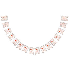 ORANGE BOW & ARCH FALL PUMPKIN FLOWERS BIRTHDAY WIMPELKETTE