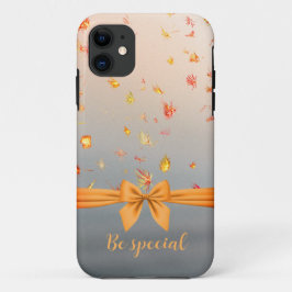 Orange Bow iPhone Case