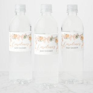 Orange Bow Pumpkin Baby Dusche