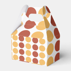 Orange Braune Punkte Muster  Geschenkschachtel
