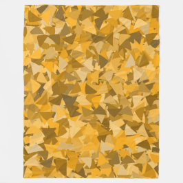 Orange braunes Dreieckmuster Fleecedecke