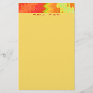 Orange Briefpapier