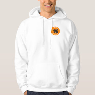 Orange Brindle I Speak Frenchie Doppelseitig Hoodie