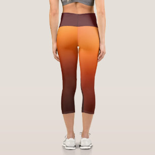 Orange & Brown Ombre Color Legierung Capris