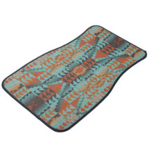 Orange Brown türkise Aquamarin Blue Green Tribal A