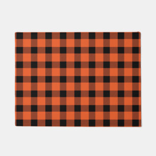 Orange Buffalo Lumberjack Kariert Fußmatte