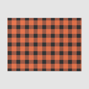 Orange Buffalo Lumberjack Kariert Seidenpapier
