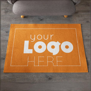 Orange Business Welcome Mat Company Logo Doormat Fußmatte