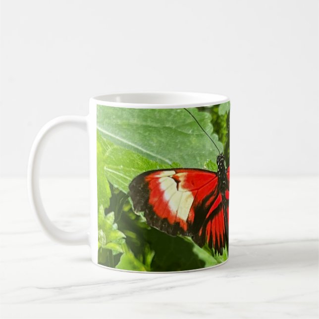 Orange Butterfly Kaffeetasse (Links)