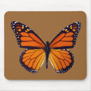 Orange Butterfly Mouse Pad Mousepad