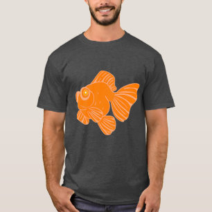 Orange Butterfly Telescope Goldfish T-Shirt