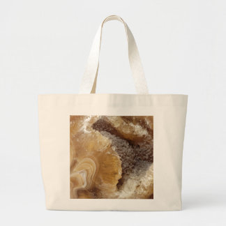 Orange Calcite Print Drehte Tote Bag Jumbo Stoffbeutel