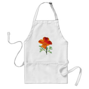 Orange California Poppy Schürze