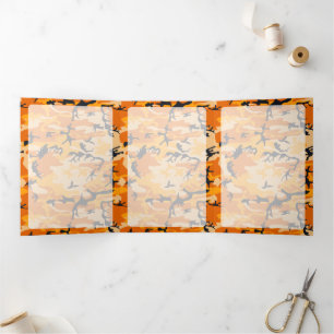 Orange Camo, Tarnmuster, Militär, Armee Dreifach Gefaltete Karte
