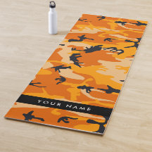 Orange Camouflage Ihr Name personalisieren